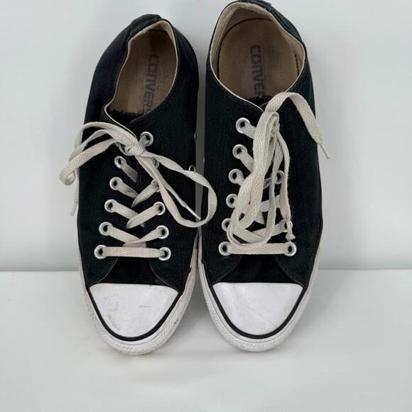 Converse Chuck Taylor All Star Low Black Canvas Shoes Women’s 8 Classic Sneakers - Picture 1 of 11